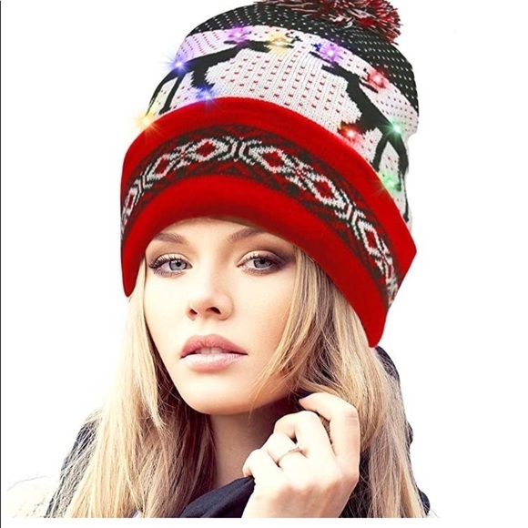 New Unisex Christmas  light up hat - Picture 3 of 4